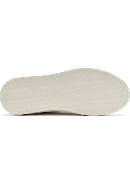 Erkek Beyaz Bağcıklı Deri Sneaker 25SFD692718