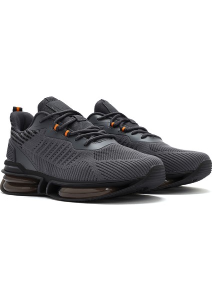 Zero Erkek Gri Bağcıklı Kalın Tabanlı Sneaker 25SFD69446F