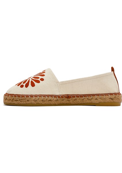 Kastamonu Taş Baskı Kadın Taba Desenli Espadril Terlik 25SFD20826F