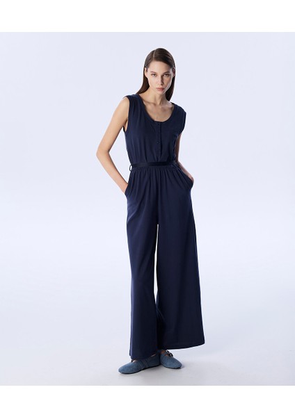 Kuşaklı Wıde Leg Tulum TS1250014020015