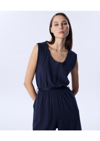 Kuşaklı Wıde Leg Tulum TS1250014020015