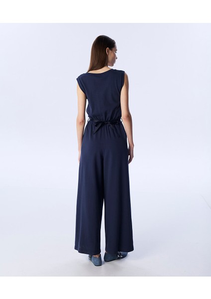 Kuşaklı Wıde Leg Tulum TS1250014020015