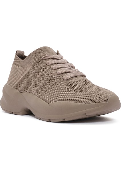 Zero Kadın Vizon Bağcıklı Kalın Tabanlı Sneaker 25SFD43146F