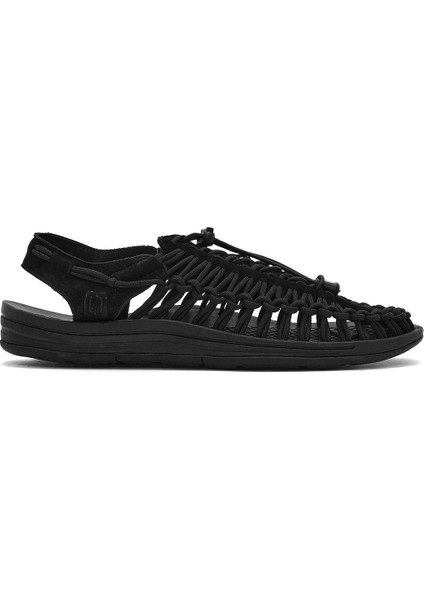 Erkek Siyah Örgülü Sandalet 25SFD696814