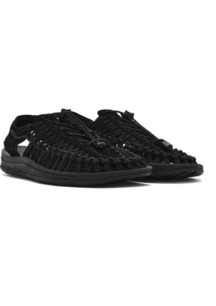 Erkek Siyah Örgülü Sandalet 25SFD696814