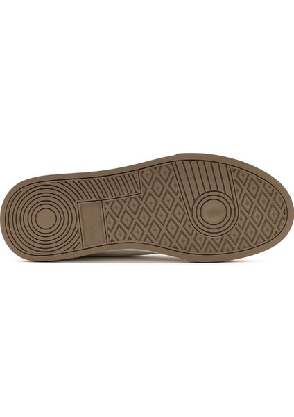 Erkek Beyaz Bağcıklı Deri Sneaker 25SFD693414
