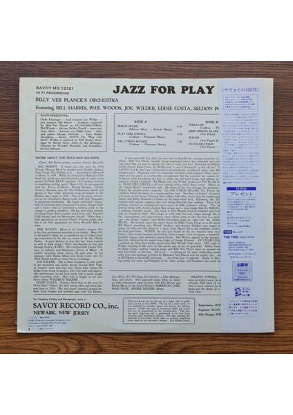 Billy Ver Planck Orchestra – Jazz For Playgirls