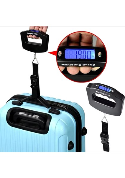 Yanında Taşı 50KG Pratik Hassas Pazarcı&bavul Terazisi