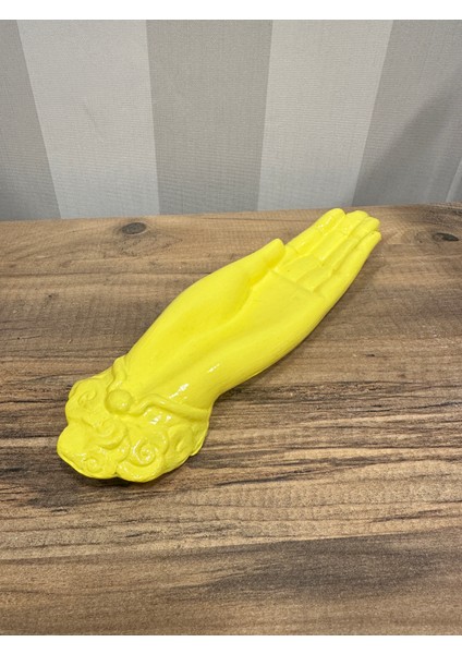 El Yapımı Şık ve Sarı Renkli Dekoratif El Tütsülük