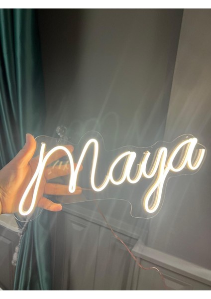 Kişiye Özel Çok Renkli Neon Led Yazı Dekoru, Modern ve Şık Tasarım