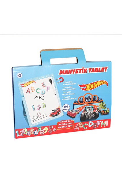 2236 Hot Wheels Manyetik Tablet 62 Parça Manyetikli