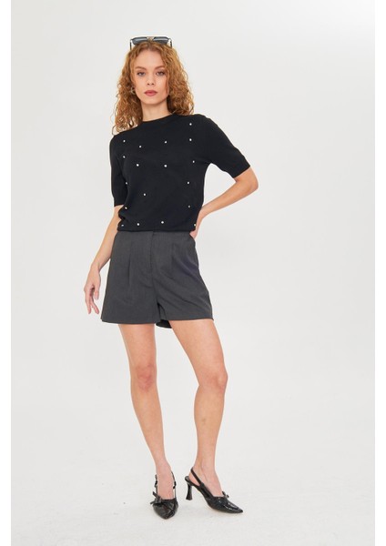 Taş Detay Balıkçı Yaka Kazak fırsatları