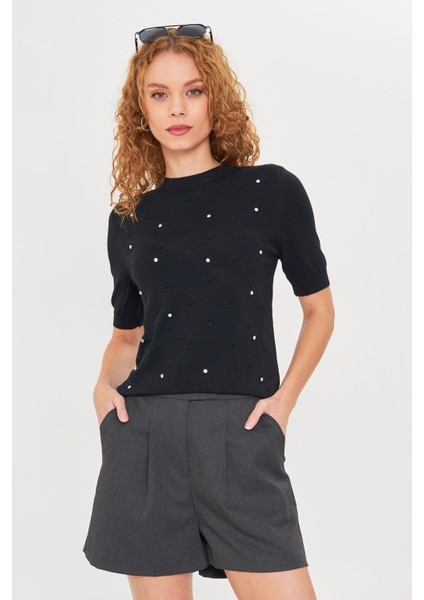 Taş Detay Balıkçı Yaka Kazak indirimleri