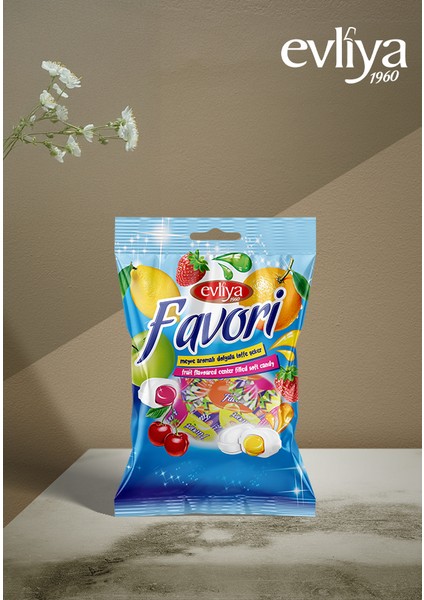 Favori Meyve Aromalı Toffe Şeker 350 gr