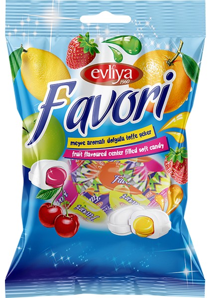 Favori Meyve Aromalı Toffe Şeker 350 gr