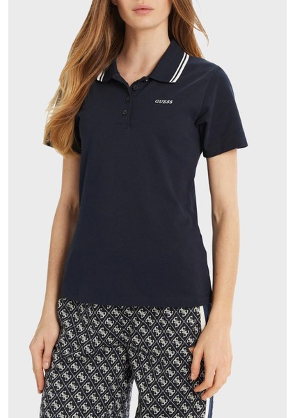 Amaryllis Pamuklu Slim Fit Polo Yaka T Shirt V5GP06KCOK1 Bayan Polo Yaka T Shirt V5GP06 Kcok1 A71W