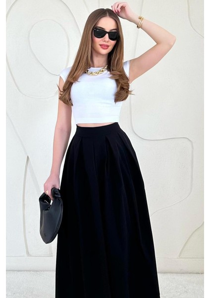 Pile Detaylı Kloş Etek modelleri