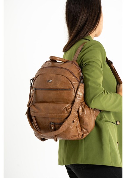 571 Collection Suni Deri Sırt Çantası (Model: 571-9-12E) modelleri