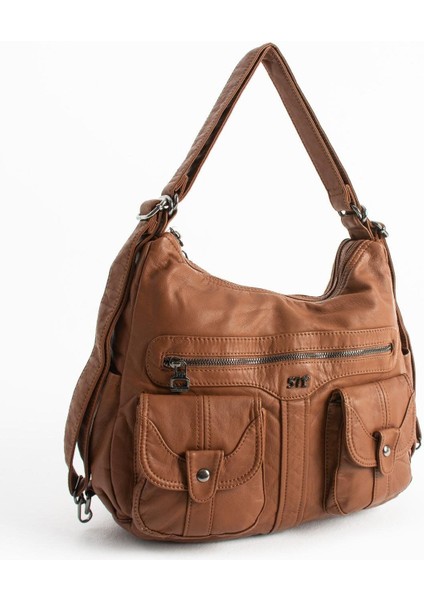 571 Collection Suni Deri Sırt Çantası Taba (Model: 571-13-10B) fırsatları