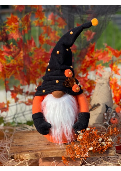 Halloween Sevimli Şans Cüceleri Dekoratif Peluş Cadılar Bayramı Peluş Dekor 50 cm modelleri