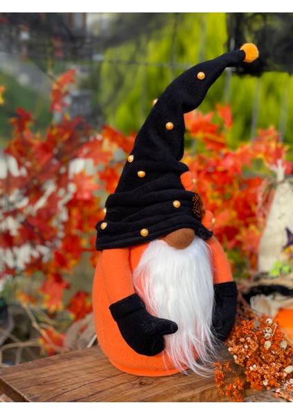 Halloween Sevimli Şans Cüceleri Dekoratif Peluş Cadılar Bayramı Peluş Dekor 50 cm fırsatları