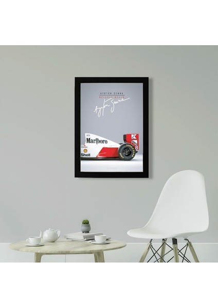 Ayrton Senna Mclaren, Formula 1, F1 Poster Tablo