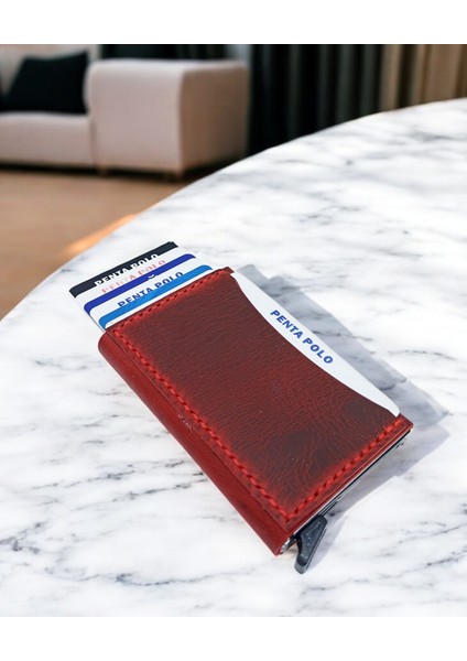 Cronder Hakiki Deri Kaplama Mekanizmalı Kartlık Cüzdan modelleri