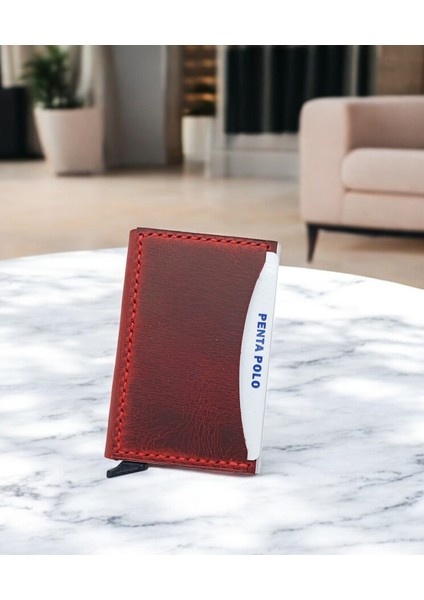 Cronder Hakiki Deri Kaplama Mekanizmalı Kartlık Cüzdan fırsatları