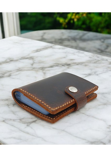 Cronder Hakiki Deri Şeffaf Gözlü Cüzdan Kartlık fırsatları