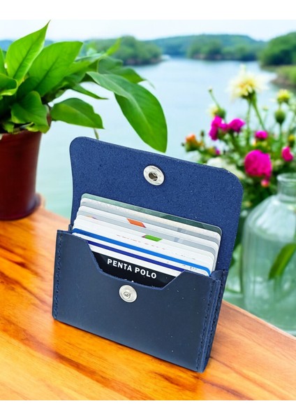 Cronder Hakiki Deri Yan Model Kutu Kartlık