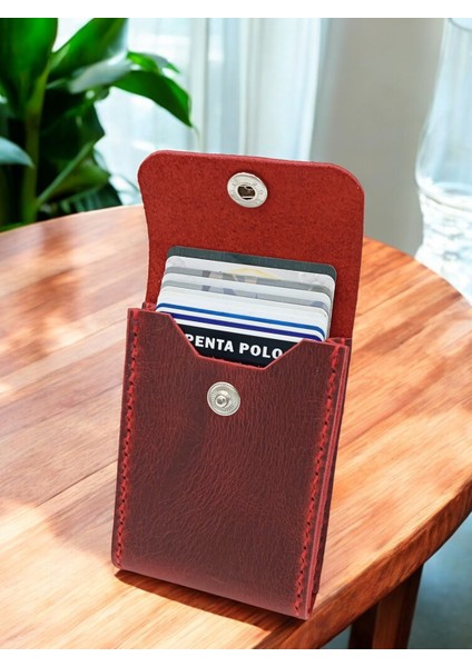 Cronder Hakiki Deri Dik Model Kutu Kartlık