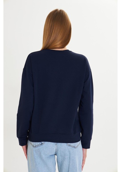 Bisiklet Baskılı İki İplik Sweatshirt modelleri