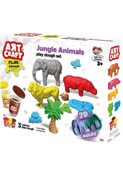 03997 Art Craft Orman Hayvanları Hamur Set 168 gr -Fentoys