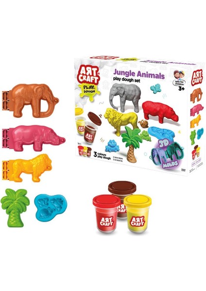 03997 Art Craft Orman Hayvanları Hamur Set 168 gr -Fentoys