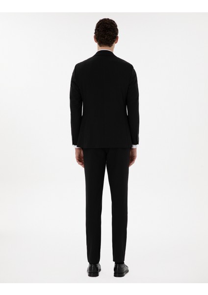 Erkek Siyah Ex. Slim Fit Çizgili Takım Elbise 50302425-VR046 indirimleri