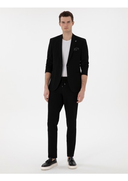 Erkek Siyah Ex. Slim Fit Takım Elbise 50306345-VR046