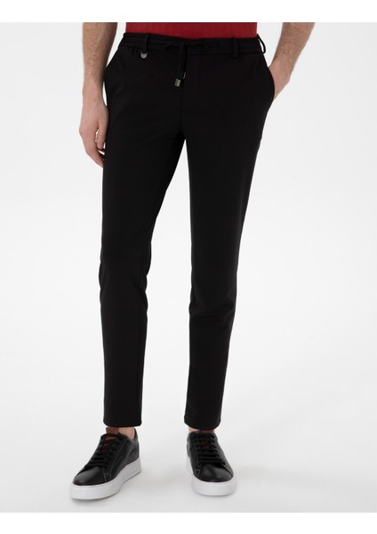 Erkek Siyah Klasik Jogger Pantolon 50306962-VR046
