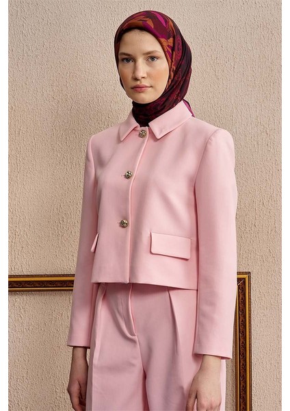 Pembe Ed Scarf Vision Art Collection Flare Eşarp