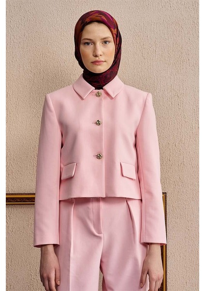 Pembe Ed Scarf Vision Art Collection Flare Eşarp