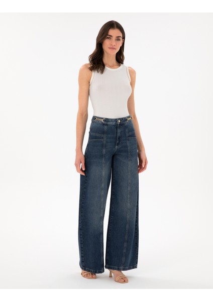 Kadın Indigo Jean Pantolon 50301276-VR028