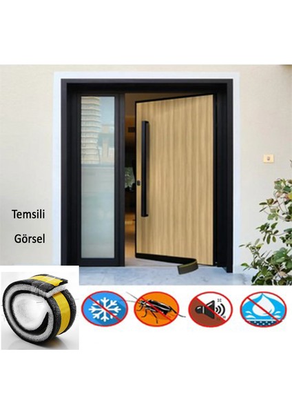 Yapışkanlı Kapı Altı Eşik Süngeri Ince Köpük Soğuk Izolasyon Bandı Fitili 90 cm 5 Adet fiyatları