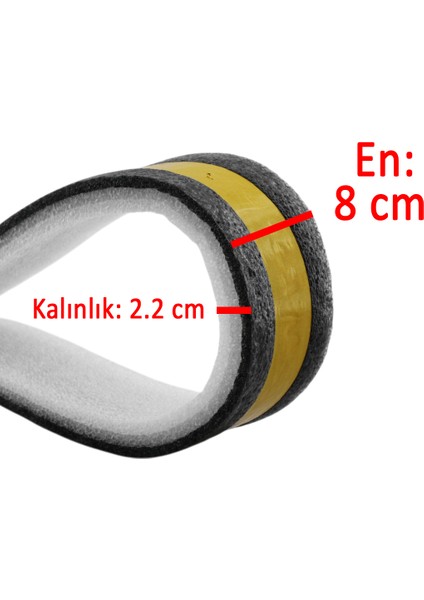 Yapışkanlı Kapı Altı Eşik Süngeri Ince Köpük Soğuk Izolasyon Bandı Fitili 90 cm 5 Adet modelleri