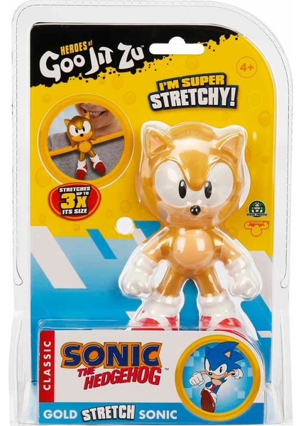 Goojitzu Gold Sonic The Hedgehod Stretch Figür