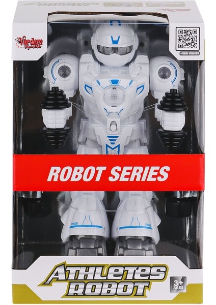 DF-6026 Işıklı ve Müzikli Hareketli Atletik Sporcu Robot -Vardem Oyuncak