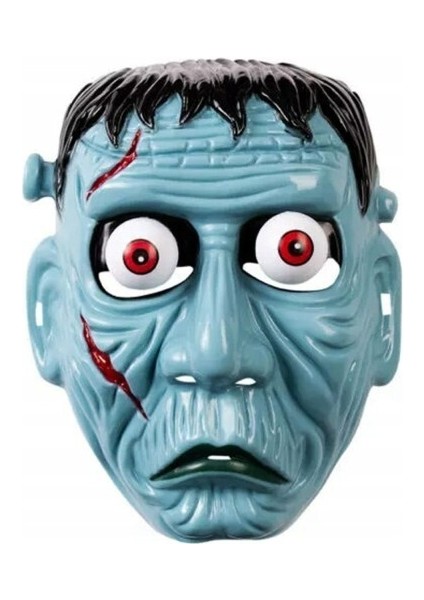 Frankenstein Temalı Sallanan Oynar Gözlü Maske