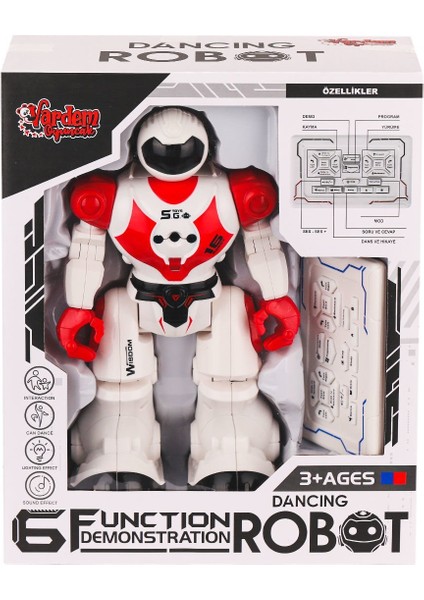 GGE-606-29 Kumandalı Işıklı Dansçı Interaktif Robot -Vardem Oyuncak