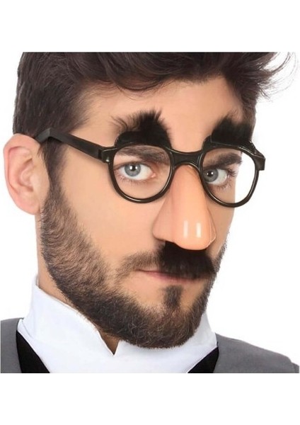 Eğlenceli Kılık Değiştirme Kaş Bıyık Mizah Gözlüğü 9X13 cm modelleri