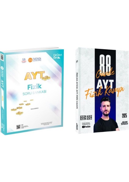 AYT Fizik Soru Bankası ve Özcan Aykın 2025 AYT 88 Günde Fizik Kampı