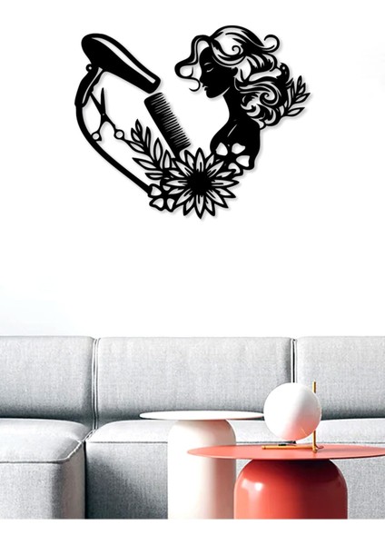 Kuaför - Berber Temalı Dekoratif Tablo modelleri