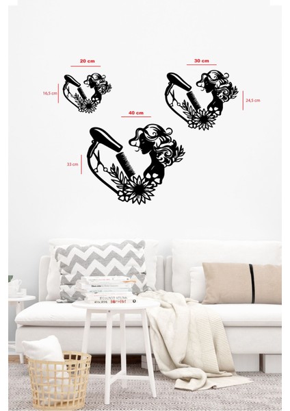 Kuaför - Berber Temalı Dekoratif Tablo fırsatları